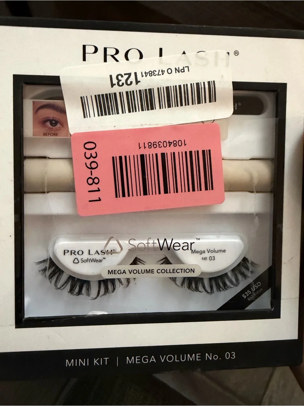 NIB Pro Lash Mini Kit Mega Volume No. 03